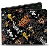 Buckle-Down mens Buckle-down Bifold Looney Tunes Wallet, Looney Tunes, 4.0 x 3.5 US