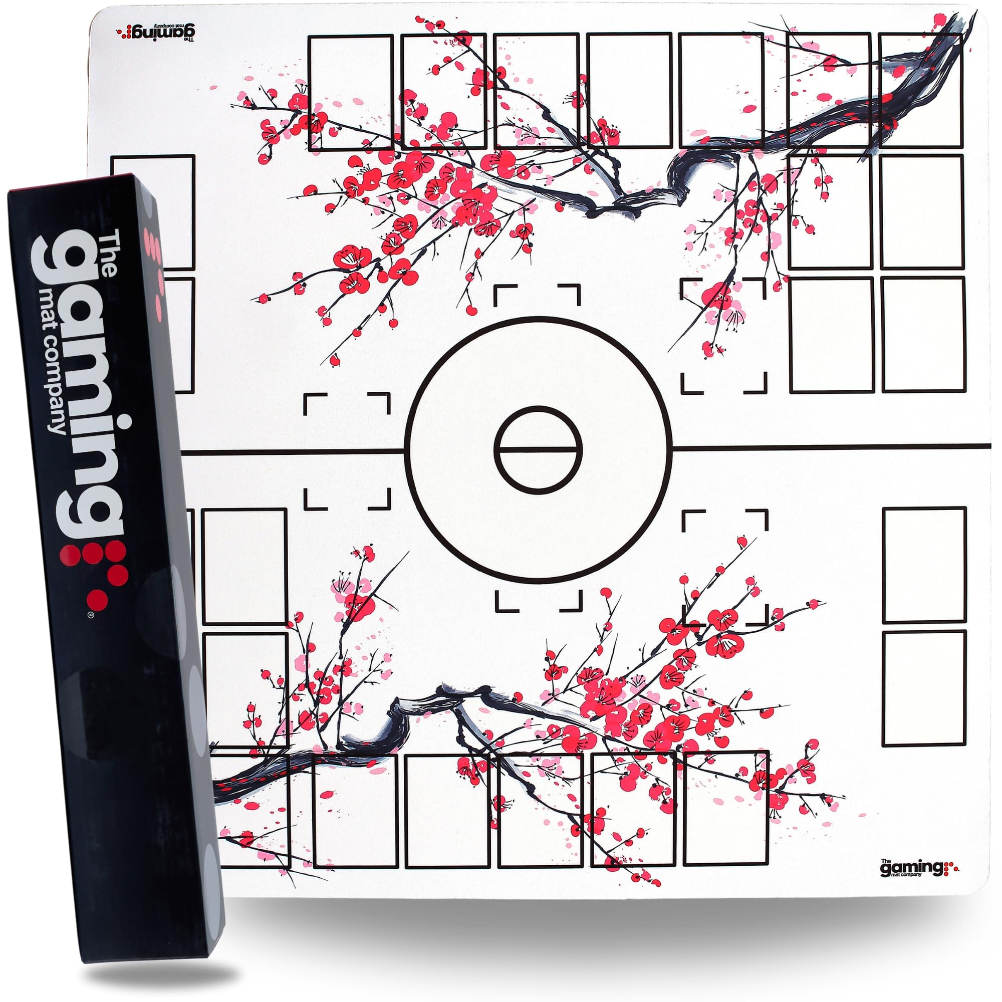 The Gaming Mat Company 2 Player Compatible Pokemon Playmat for Pokemon Cards - 28.35" x 28.35" x 0.16" Blossom Battle Mat Stadium Board for TCG Playmat Game & Trading Cards