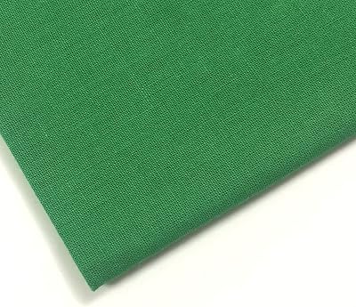 M & J Plain Emerald 100% Cotton Fabric 60in Wide 2 Metre Emerald Green
