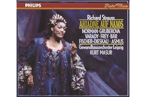 Strauss: Ariadne auf Naxos ~ J. Norman · Gruberova · Varady · Frey · Bär · Fischer-Dieskau · Asmus · Finke · Lind · J. Kaufmann · GO Leipzig · Masur