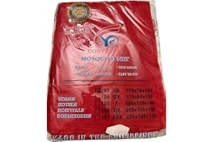 Cosystyle Mosquito Net, Nylon Fabric, Kulambo from Philippines (Red, XSmall)