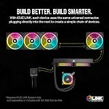 Corsair iCUE LINK QX140 RGB 140mm Magnetic Dome Fan Black view 4
