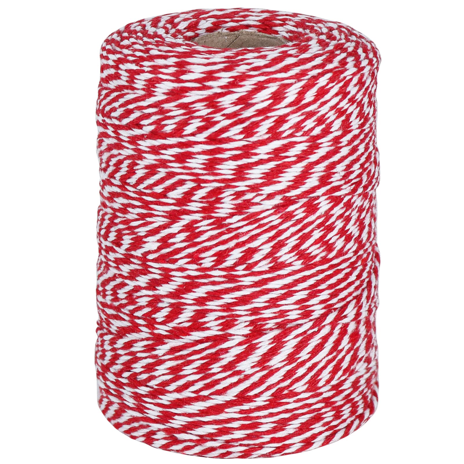 Vivifying Red and White String, 200M/656 Feet Premium Butchers String for Christmas, DIY Crafts, Gift Wrapping, Cooking Meat