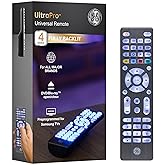 GE Backlit Universal Remote Control for Samsung, Vizio, LG, Sony, Sharp, Roku, Apple TV, TCL, Panasonic, Smart TV, Streaming 