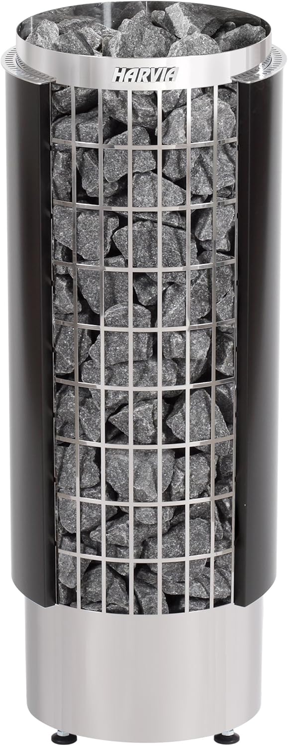 Harvia Cilindro Saunaofen 9 KW schwarz PC90HE inkl. 100 kg