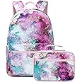 Abshoo Lightweight Galaxy School Backpacks for Teen Girls Backpack with Lunch Bag (A Galaxy)
