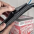 1/2" Split F6 Braided Cable Sleeving Wrap, Split Loom, Techflex (10FT)