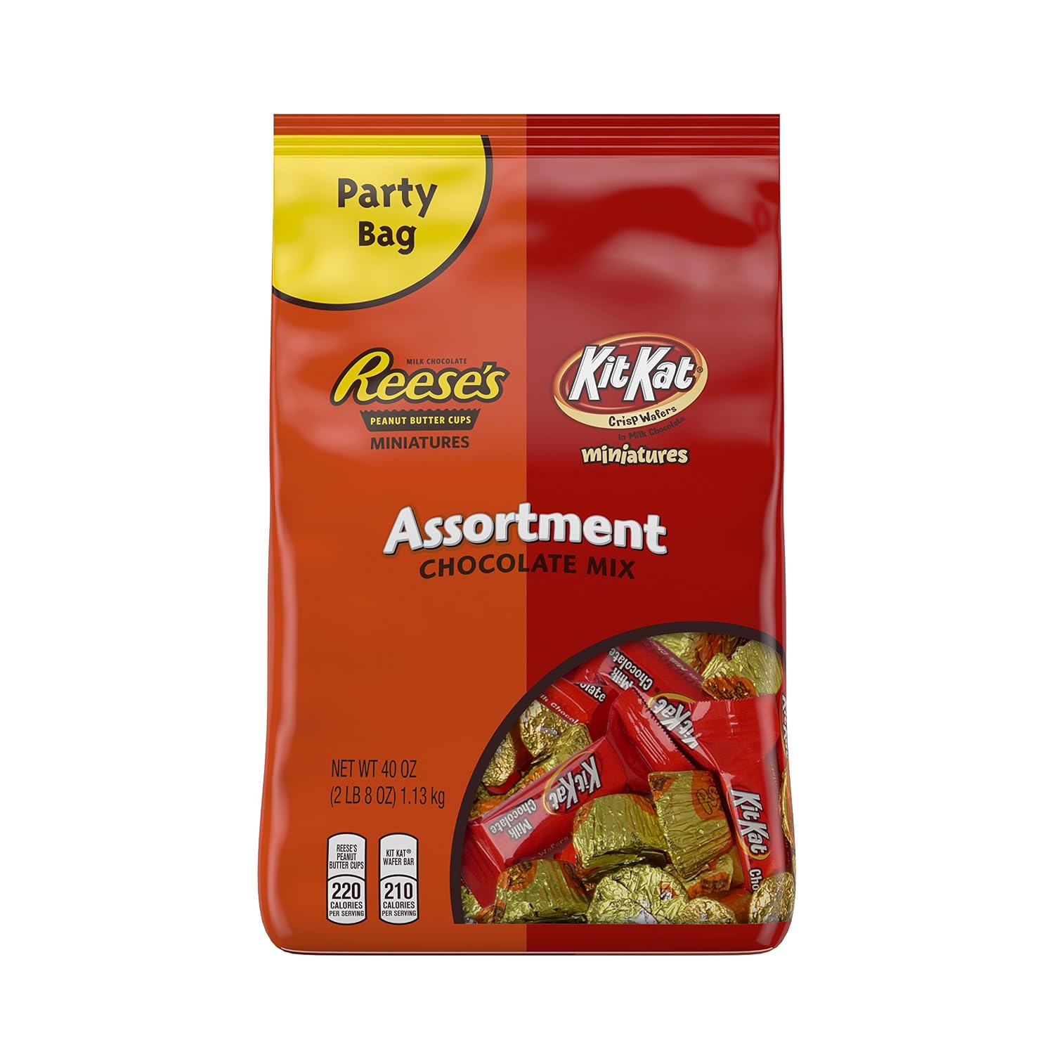 Hershey's assortment chocolate Mix party bag reese's Peanut Butter cups miniatures&kit kat minis (034000240937)