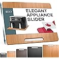 Ibyx Elegant Sliding Tray for Your Coffee Maker & Heavy Kitchen Appliances - Sturdy, Slides Easily from Under The Cabinet (Natural, 16" W x 13" D)