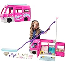Barbie It Takes Two Kampeerset Met Daisy Pop (29 Cm, Roze Haar) + Puppy + Kajak + Accessoires – Geweldig Cadeau Voor Kids Van 3 Tot 7 Jaar (HDF75) 2 miniatura