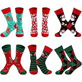 spxkd Womens Christmas Funny Patterned Christmas Socks for Adults Cute Fun Novelty Cotton Socks for Women