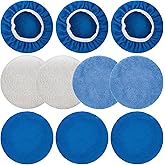 THINKWORK 10 Pcs Car Polishing Pad - 10 Inch Buffing Pad, Microfiber Wax Applicator Pad, Wool, Coral Fleece