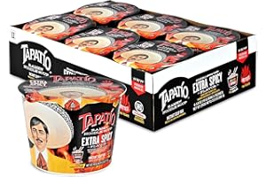TAPATIO RAMEN NOODLE SOUP Tapatio Spicy Ramen Noodle Soup Big Bowl - Extra Spicy Flavor - 3.88 Oz (Bulk Case of 6)