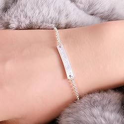 Never Give Up Bracelet for Women, 925 Sterling