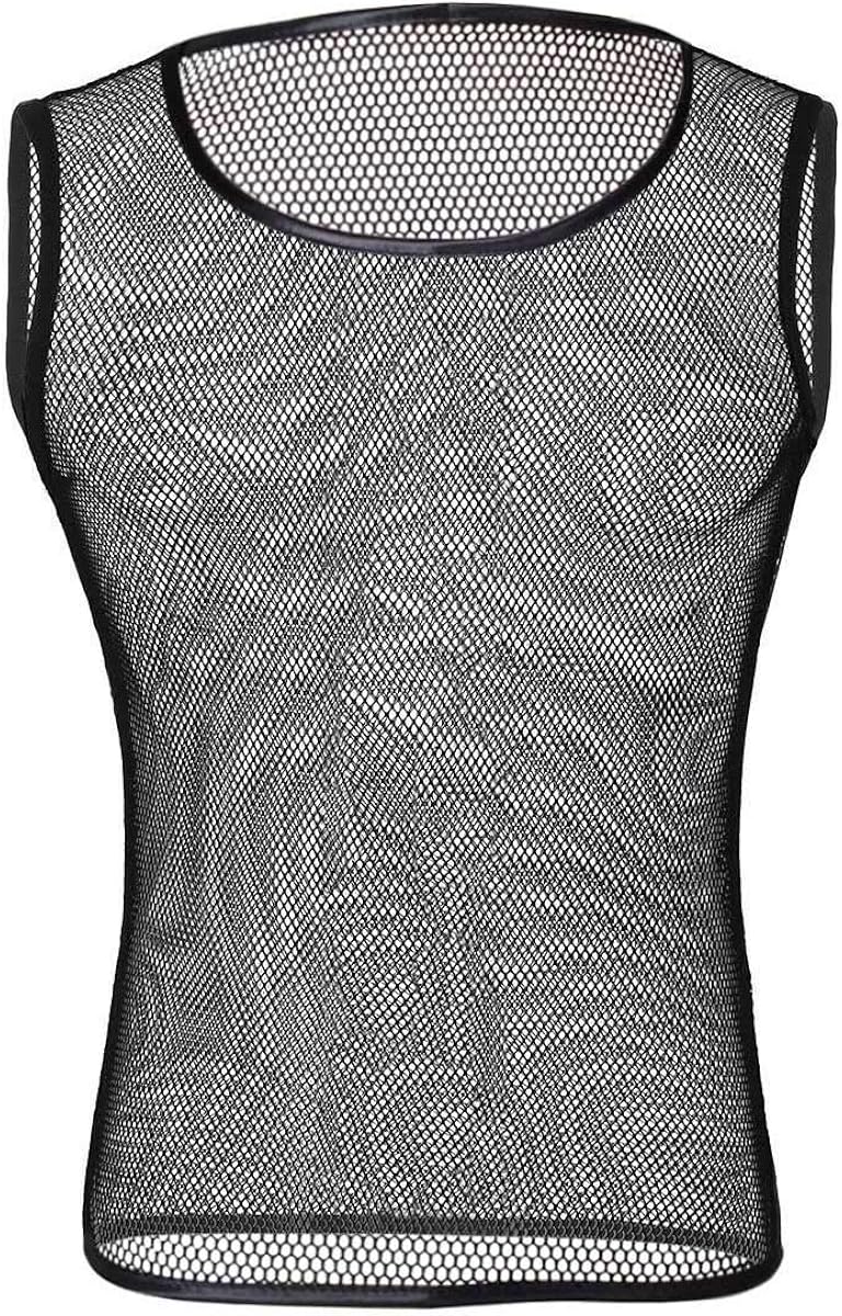 PHOEBE ENGLISH - Cropped Sleeveless Fishnet Shirt - TOP 070 BLACK | Tops, Clothes design 