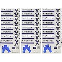 blue lightning latex gloves