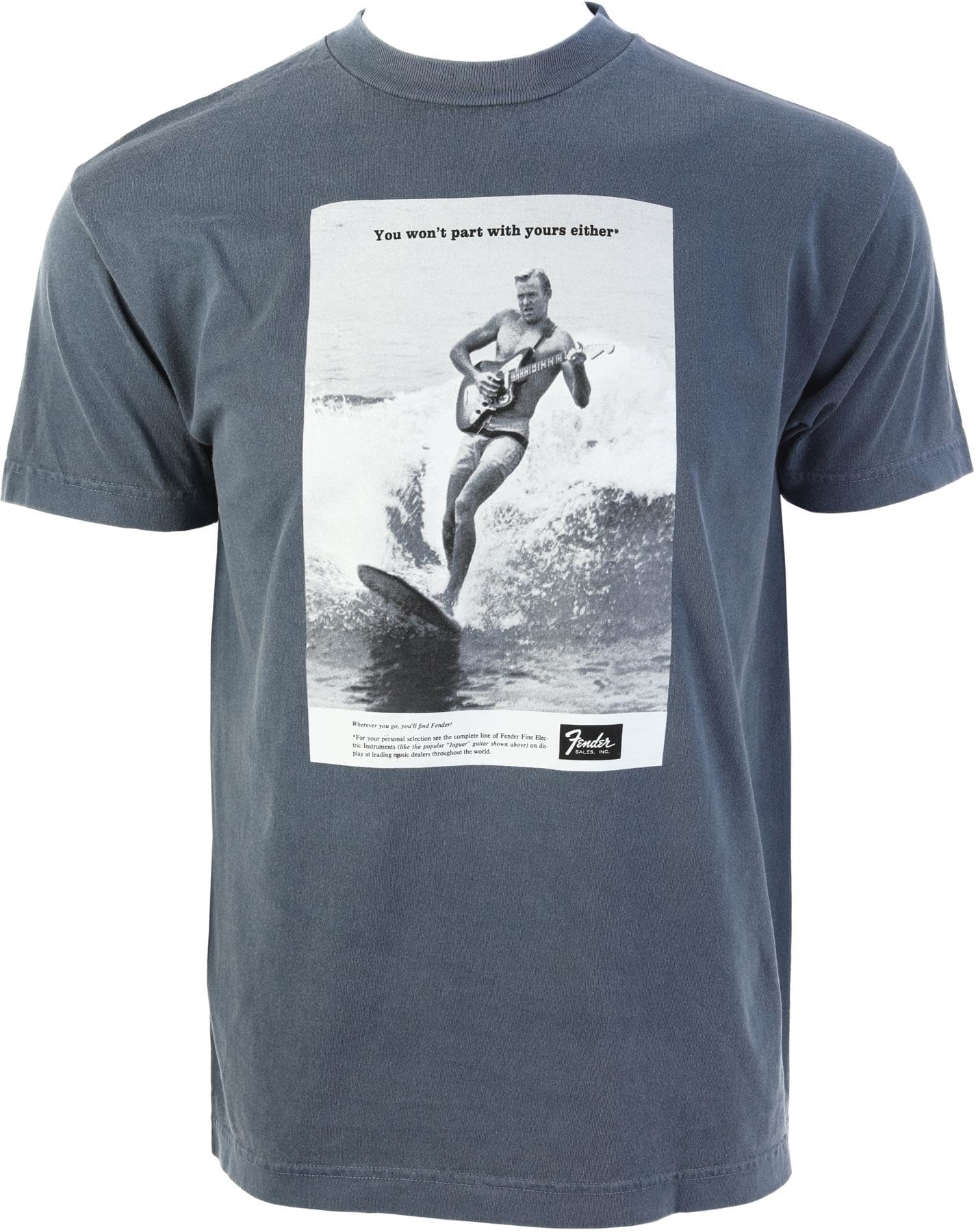 Fender Vintage Ad Surfer Tee, Ocean, L