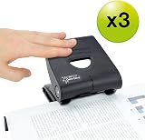 Rapesco 1738 Germ-Savvy Antibacterial 2-Hole Punch 30 Sheet Pack of 3 view 2