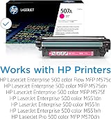 HP CE403A 507A Magenta Original LaserJet Toner Cartridge 6000 Pages view 2