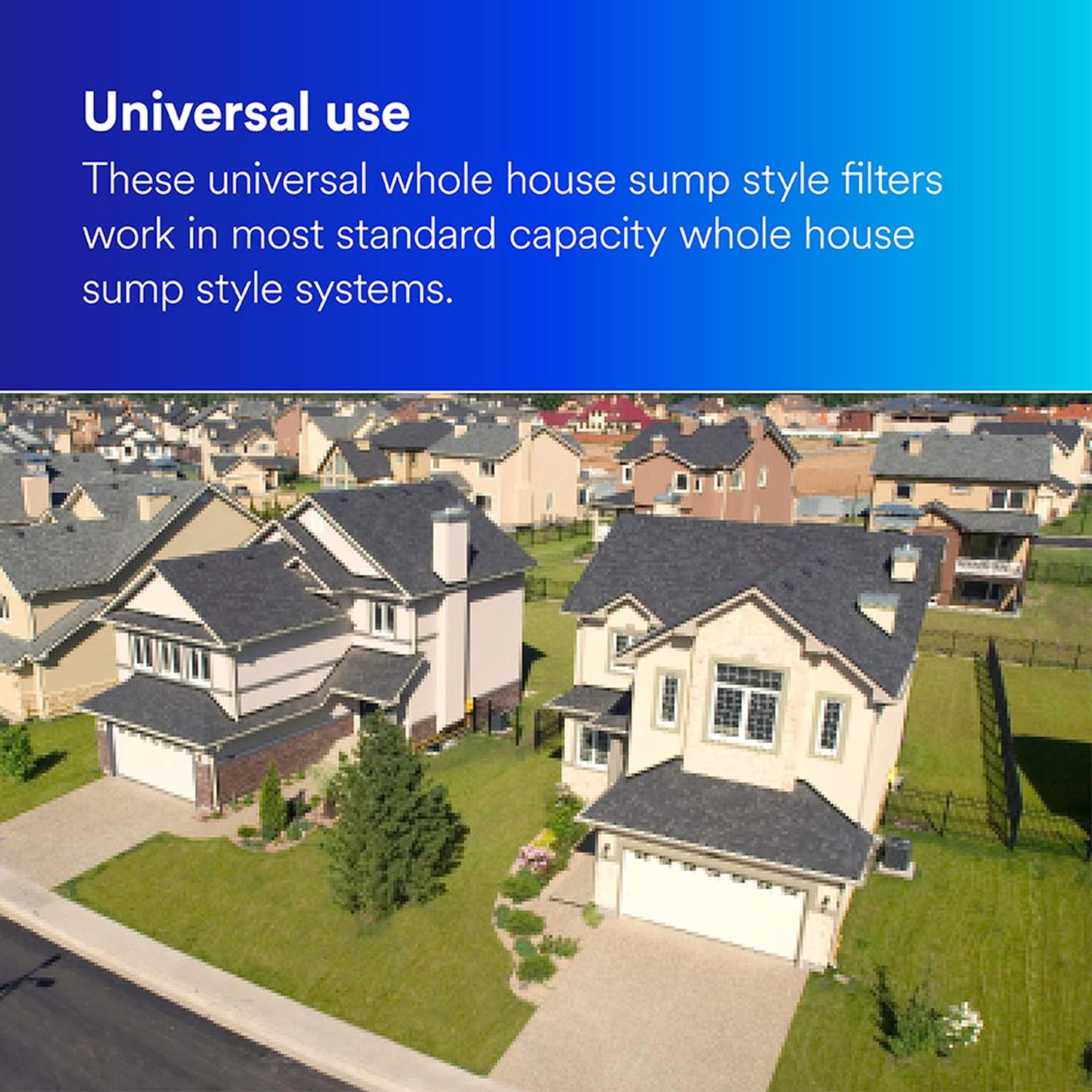 Filtrete Standard Capacity Whole House Pleated Replacement Water Filter 3WH-STDPL-F02, 2 pack, for use with 3WH-STD-S01 System: Home Improvement
