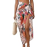Eicolorte Womens Beach Cover Up Chiffon Sheer Bikini Beach Swimsuit Coverup Sarong Pareo Wraps for Women