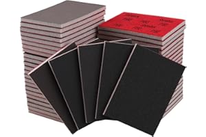 20 Pcs 3 x 4 Inch 180-3000 Grit Sanding Sponge Set, Ultra Fine Sanding Sponges Pads, Soft Foam Hand Sander Block Wet Dry Sand