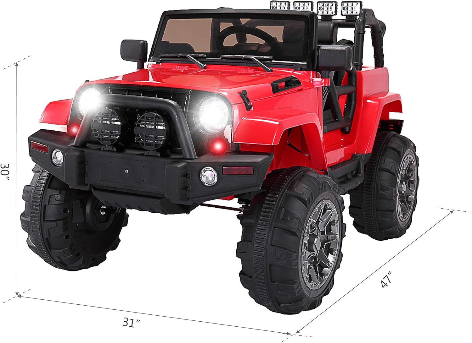 battery powered jeep with remote