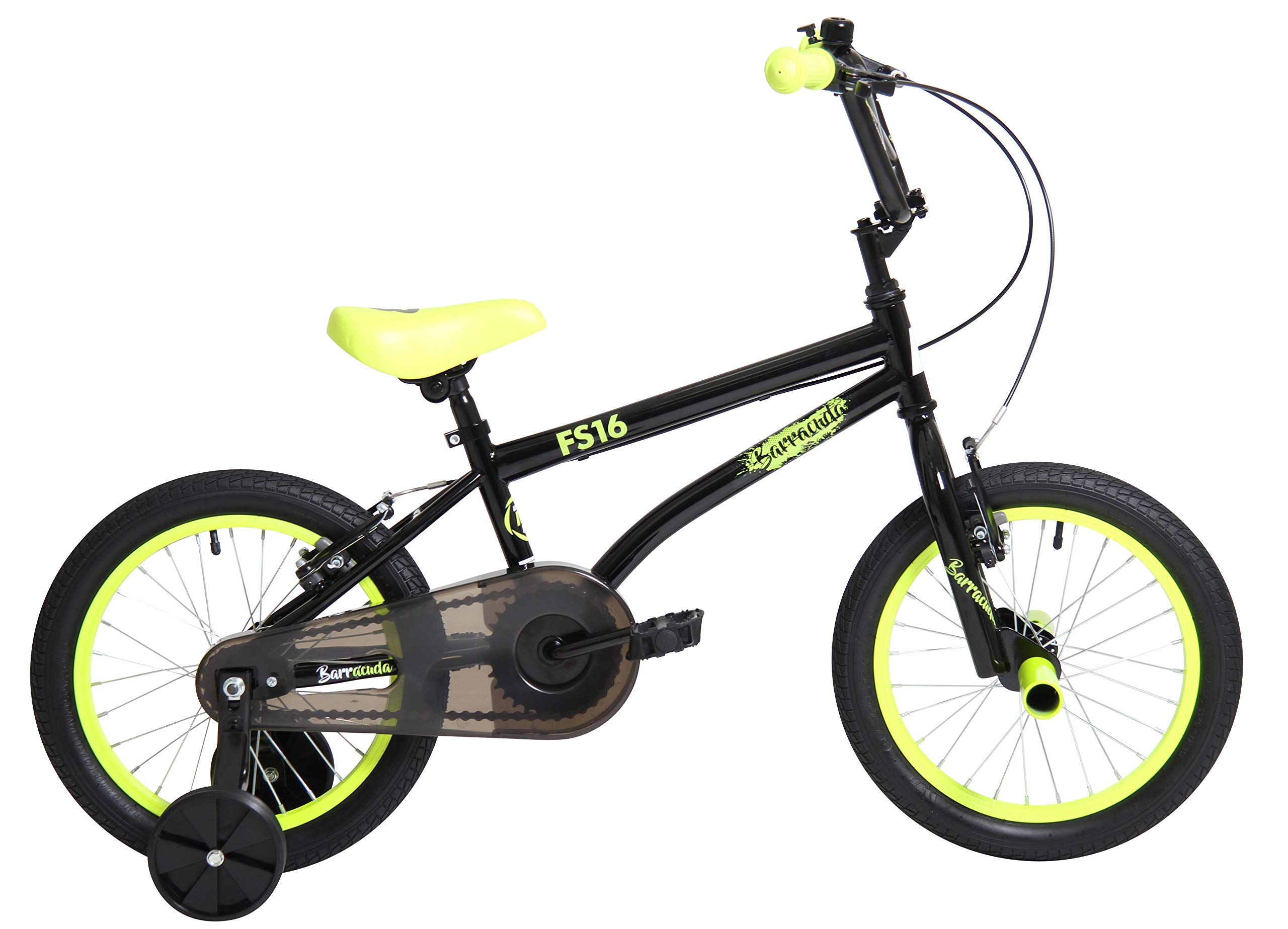 Barracuda Unisex-Youth FS 16 BMX Bicycle, Black/Yellow