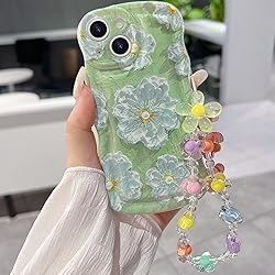 for iPhone 13 Mini Curly Wavy Case, Cute Colorful