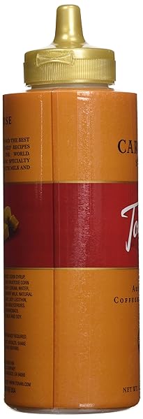 TORANI CARAMEL SAUCE FOR CRAFTING COFFEEHOUSE DRINKS, LARGE SQUEEZE BOTTLE, 16.5 FL OZ