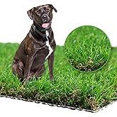 GLOBREEN Large Fake Grass for Dogs Potty Training, 4 FT X 6FT Realistic Pets Artificial Turf Outdoor Patio Balcony Use Reusable Washable High Drainage