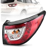 Tail Lights Fit for 2013-2017 Chevy Traverse, Right Passenger Side | Rear Outer Brake Taillights Assembly, with Harness &amp; Halogen Bulbs, Replaces Part# 84266020 23301757