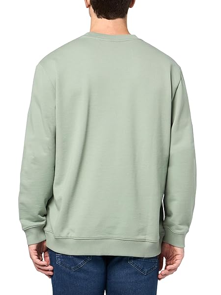 HUGO REGULAR FIT SQUARE LOGO JERSEY SWEATSHIRT