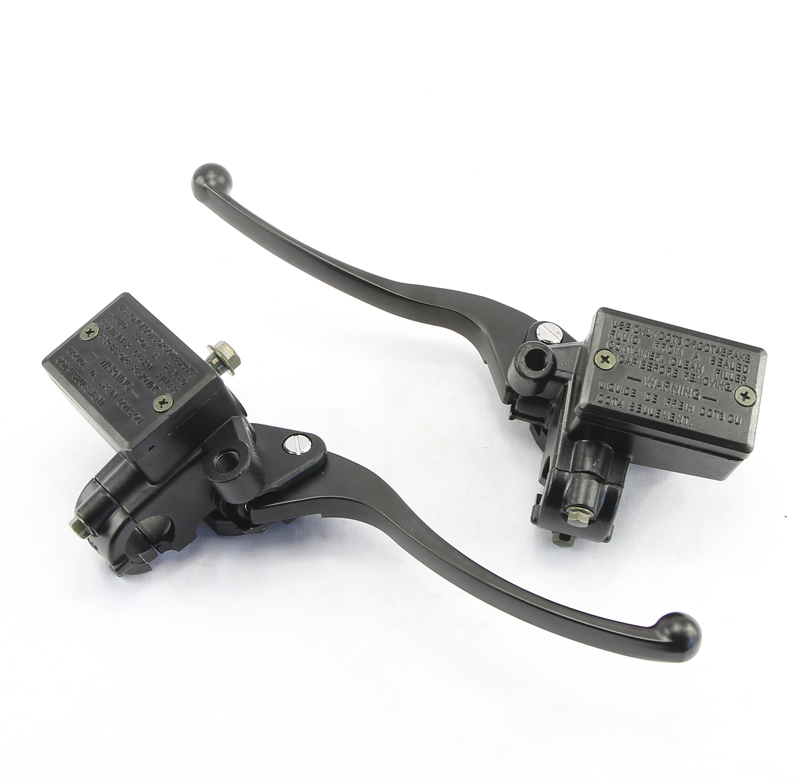 (Full Black) Honda Motorcycle Hydraulic Brake and Clutch Master Cylinder  Set - Front Mount