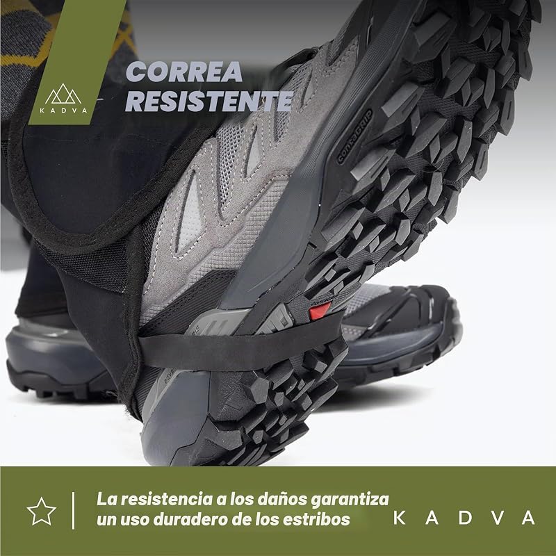 Nego Polainas de Nieve, Adultos Unisex, Negro, Talla única