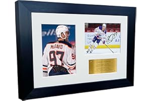 Kitbags & Lockers 12x8 A4 Connor McDavid Edmonton Oilers NHL Autographed Signed Photo Photograph Picture Frame Ice Hockey Pos