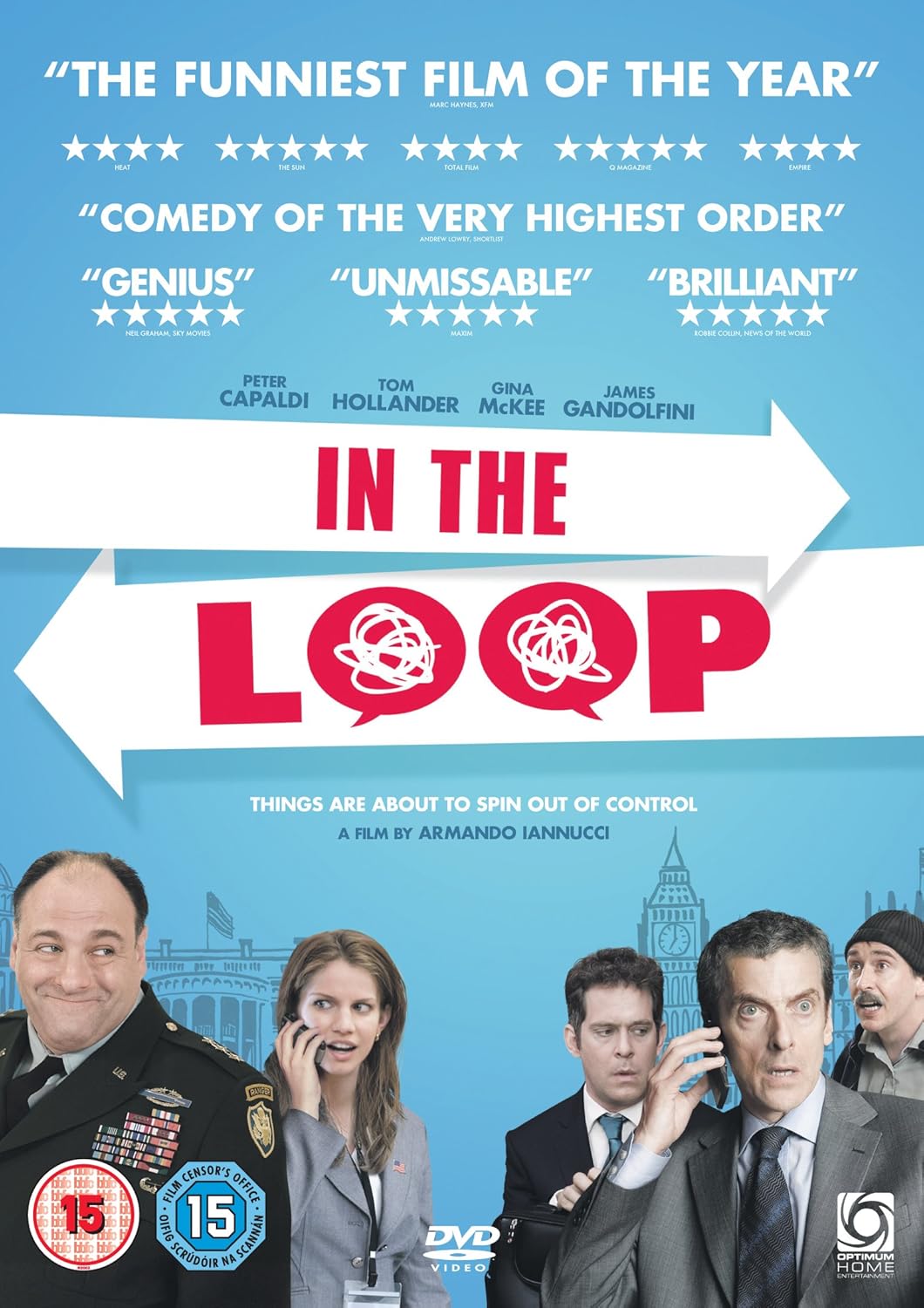 Amazon Com In The Loop Dvd Tom Hollander Peter Capaldi James Gandolfini Harry Hadden Paton Samantha Harrington Gina Mckee Olivia Poulet Chris Addison James Smith Zach Woods Mimi Kennedy Anna Chlumsky Armando Iannucci Adam