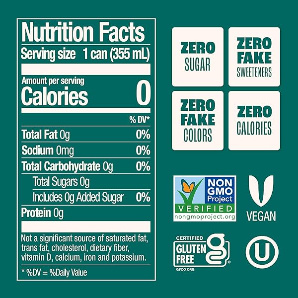 ZEVIA ZERO SUGAR SODA, RAINBOW VARIETY PACK, 12 OZ CANS (24-PACK) – NATURALLY SWEETENED, NON-GMO PROJECT VERIFIED, GLUTEN-FREE, VEGAN