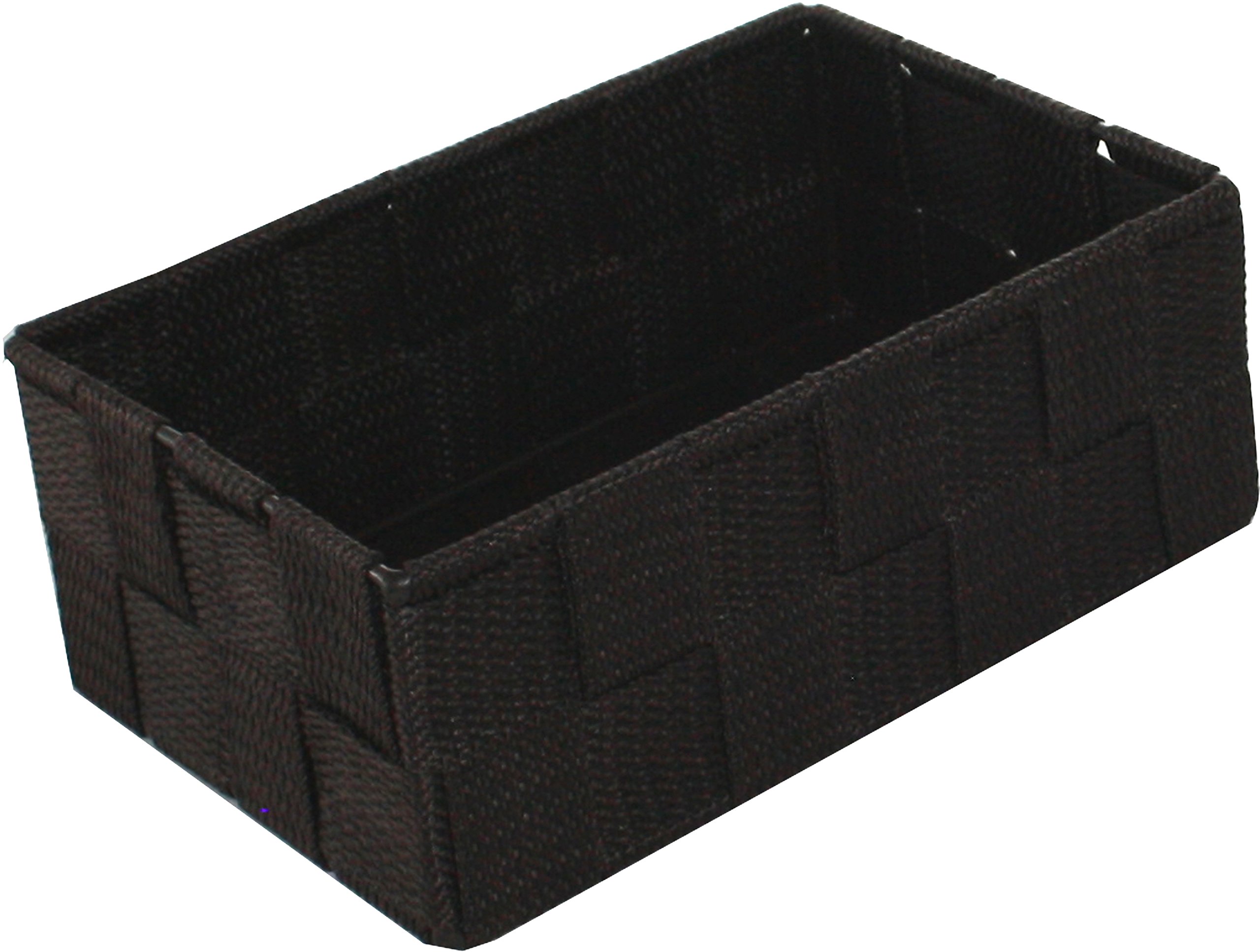 Compactor Stan Medium Drawer Storage Organiser Basket, 18 x 12 x 7cm, Brown