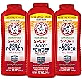 Arm & Hammer Sport Body Powder, Powder for Men and Women, Fresh Feeling, Talc Free, Aluminum Free Odor Defense with Baking Soda (3 Pack)