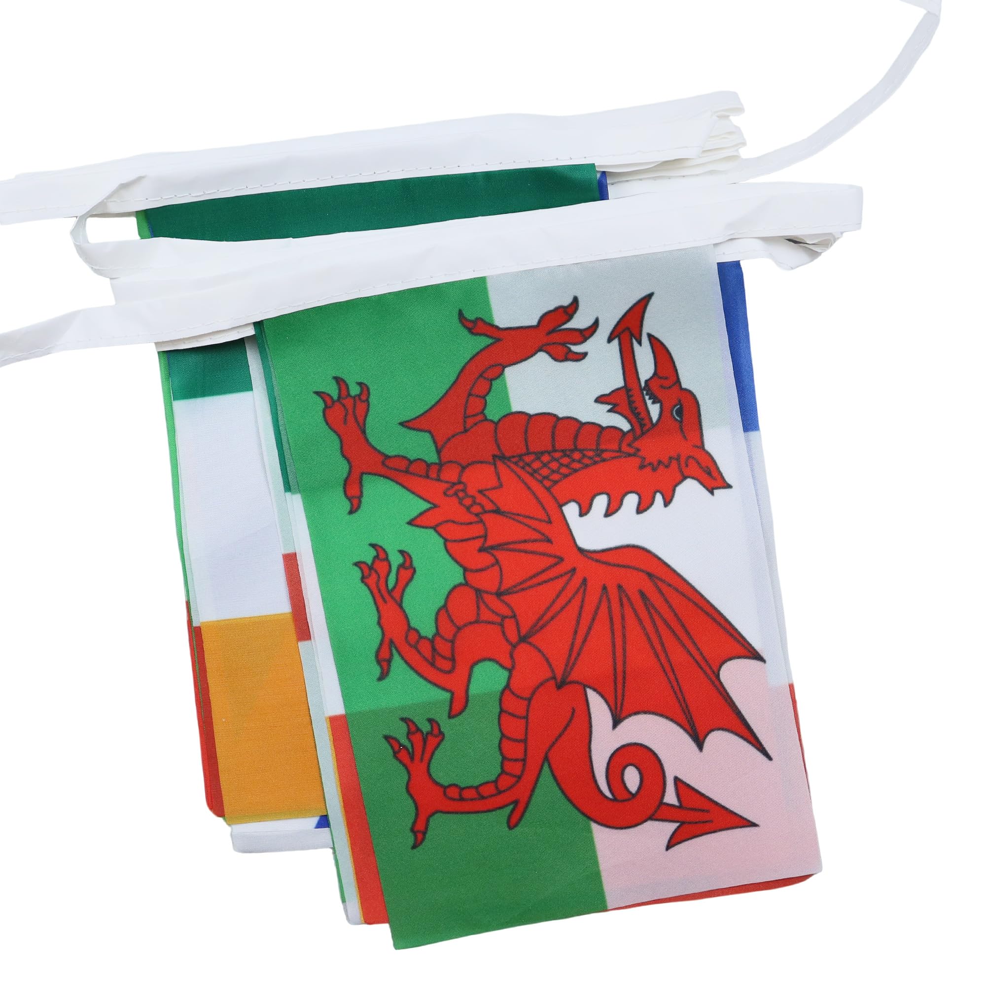 AZ FLAG - Rugby 6 nations Championship Bunting Flag - 13 Ft Garland with 6 Small Rugby cup Flags 18'' x 12'' - 100% Polyester String Pennant - 4 meters