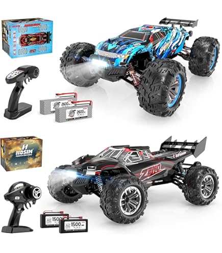 Amazon.com: Hosim 2 Pack 1:10 Brushless RC Car for Adults, 68+KMH