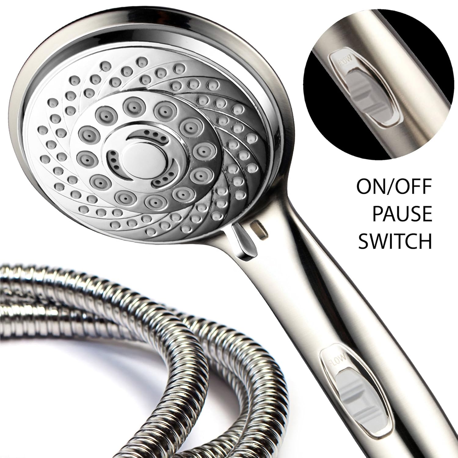 HotelSpa® 7Setting UltraLuxury Handheld ShowerHead with Patented On/Off... eBay