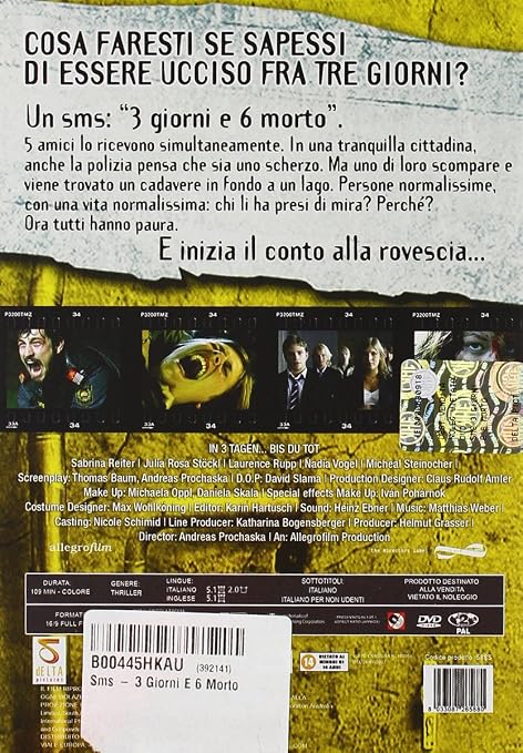 Amazoncom Sms 3 Giorni E 6 Morto Import Michou Friesz