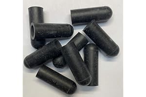 dexierp Protection Force Round Cap for 11/32" 8.5mm OD X26 mm Length (Pack of 50) Pipe Post Tube End Cover M9 Screw Thread Protectors Elastic Rubber