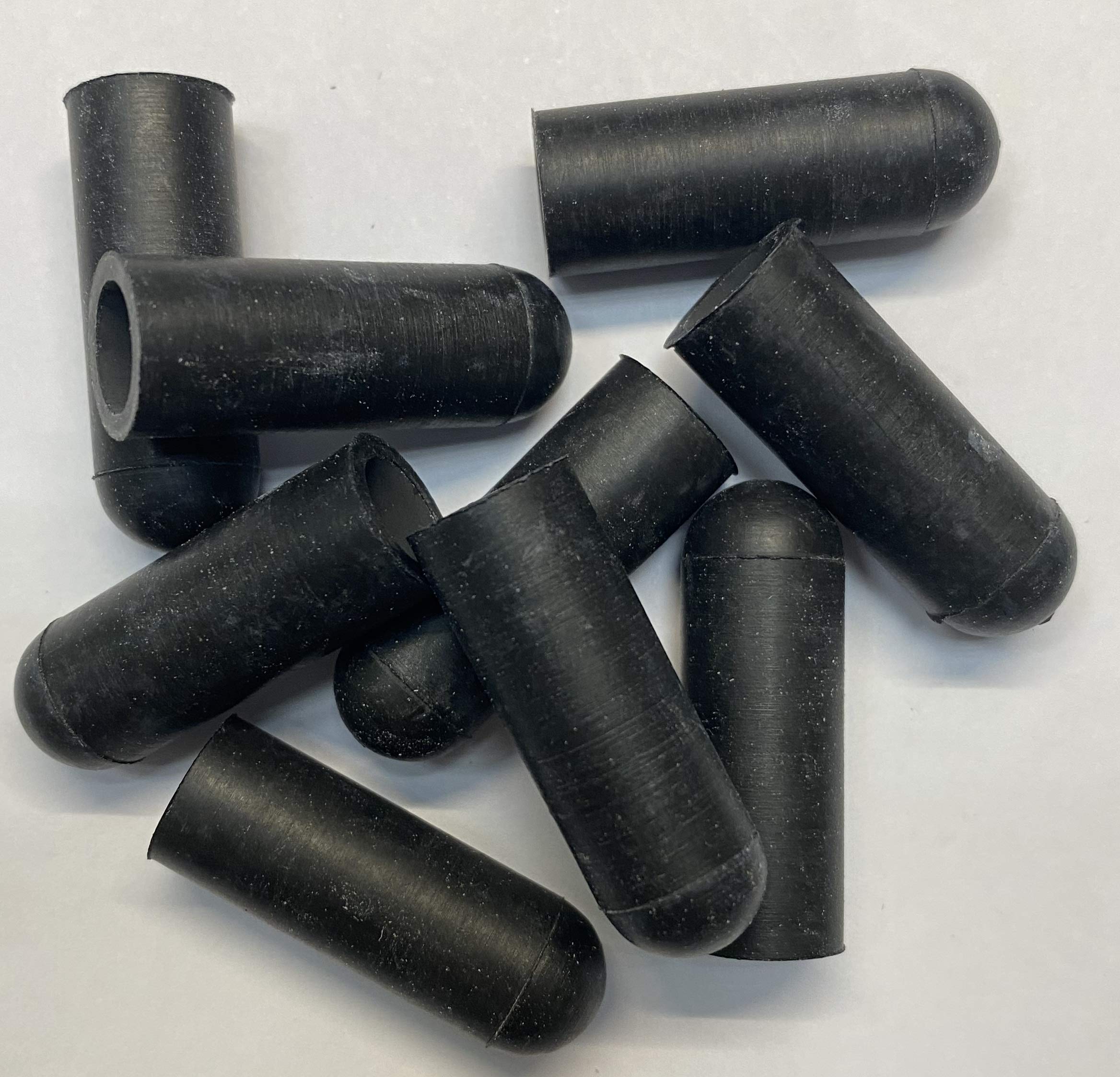 dexierp Protection Force Round Cap for 11/32" 8.5mm OD X26 mm Length (Pack of 50) Pipe Post Tube End Cover M9 Screw Thread Protectors Elastic Rubber