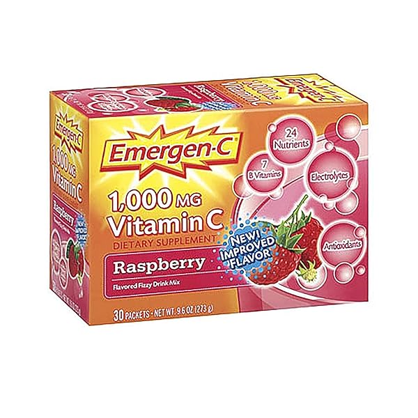 ALACER EMERGEN-C 1000 MG VITAMIN C – RASPBERRY