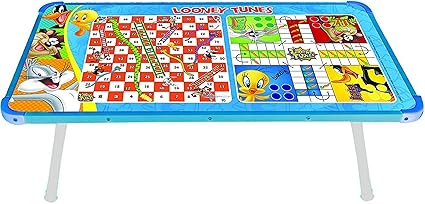 Zitto Looney Tunes Multipurpose Wooden Gaming Foldable Table
