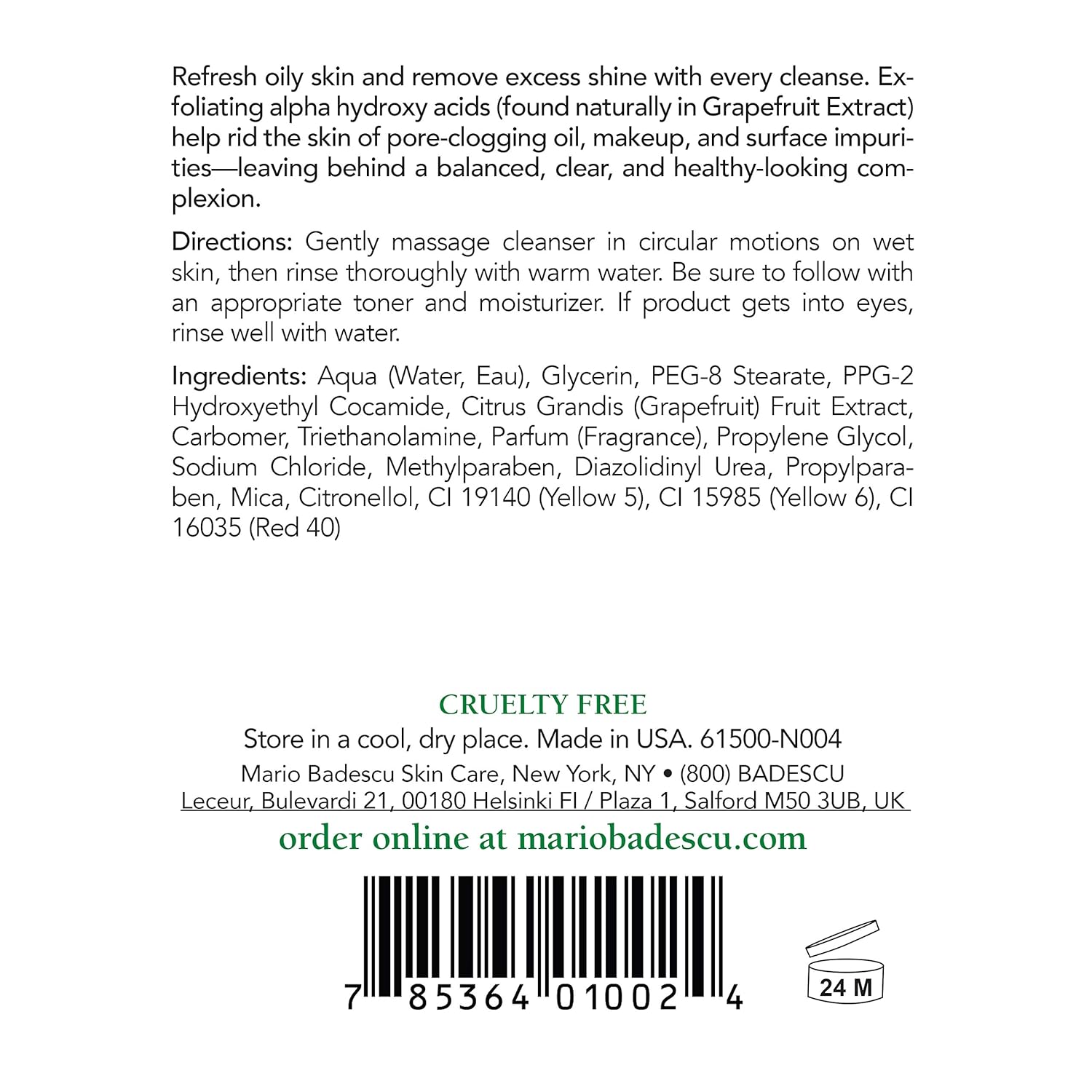 Mario Badescu Botanical Facial Gel, 16 Fl Oz: Premium Beauty