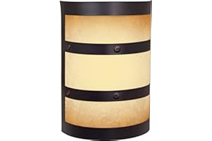 Craftmade ICH1415-OBG Illuminated Chime System Half Cylinder Lighted LED Door Chime, Oiled Bronze Gilded (9.5"H x 6.75"W)